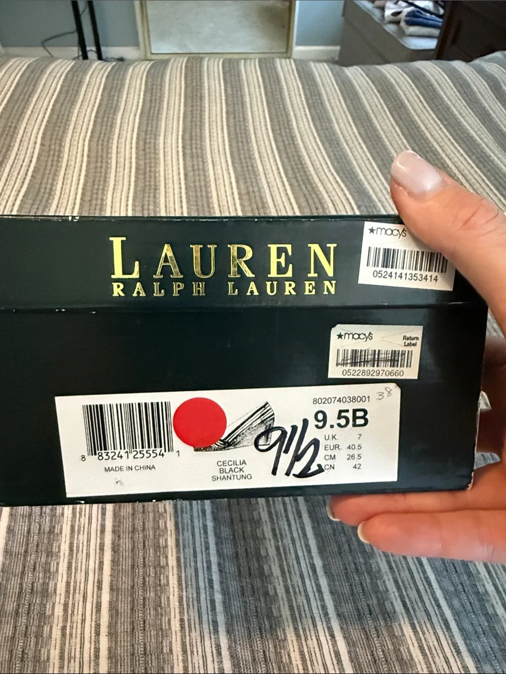 Lauren Ralph Lauren black fabric